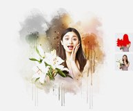 Portrait Watercolor Dropping Effect Product Image 5