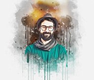 Portrait Watercolor Dropping Effect Product Image 7