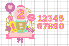 Bubble gum Cake Topper 3D SVG Product Image 2