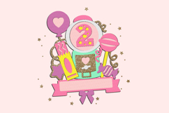 Bubble gum Cake Topper 3D SVG Product Image 4