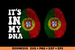 It's in my DNA Portugal Flag Fingerprint Sublimation Product Image 1