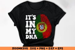 It's in my DNA Portugal Flag Fingerprint Sublimation Product Image 2
