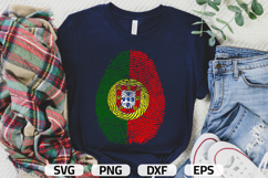 Portugal SVG | Portugal Flag Fingerprint | SVG PNG DXF EPS Product Image 1
