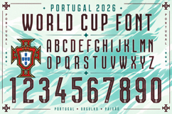 Portugal World Cup 2026 Font Jersey Font Product Image 1