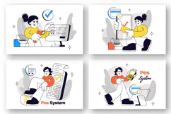 6 POS System Illustration Product Image 2