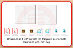 Laser cut Coaster holder template Home decor SVG diy crafts Product Image 5