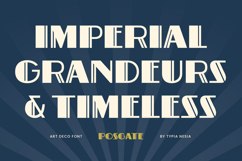 Postgate - Modern Art Deco Sans Font Product Image 4