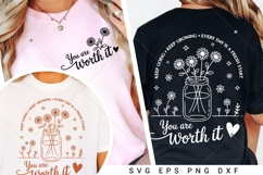 Positive Aesthetic SVG PNG, Keep Going, Self love Svg Product Image 4