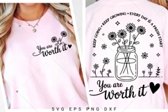 Positive Aesthetic SVG PNG, Keep Going, Self love Svg Product Image 5