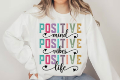 Positive Affirmations Life Mind Vibes Svg Design Product Image 4