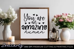 Positive Life Quote SVG Inspirational Motivational Sign SVG Product Image 1