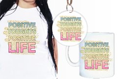 Positive Life Quotes Svg, Keychain Quotes Sublimation Product Image 2