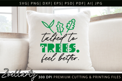 Talked To Trees Camping SVG Happy Camper Positive Quote SVG Product Image 4