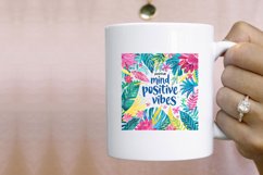 Positive Mind Positive Vibes Sublimation PNG Product Image 3