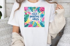 Positive Mind Positive Vibes Sublimation PNG Product Image 2