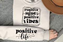 Positive Mind Positive Sleeve SVG, Motivational SVG Design Product Image 3