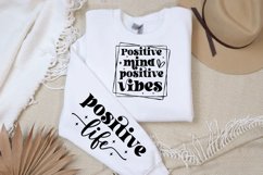 Positive Mind Positive Sleeve SVG, Motivational SVG Design Product Image 2