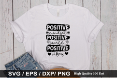Positive mindset positive SVG - Motivational Design Product Image 1