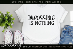 Positive Inspirational Quote SVG Motivational T-shirt Design Product Image 3
