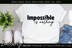 Positive Inspirational Quote SVG Motivational T-shirt Design Product Image 6