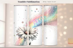 Positive Quote Tumbler Wrap  Boho Dream Tumbler Sublimation