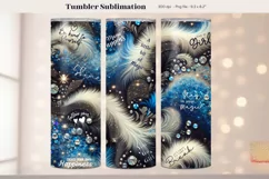 Positive Quote Tumbler Wrap Inspiration Tumbler Sublimation