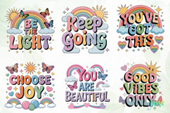 Positive Quotes Clipart Sublimation Product Image 5