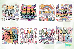 Positive Quotes Clipart Sublimation Product Image 4