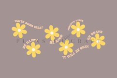 positive quotes daisy cute coffee glass wrap svg glass mug svg presized for 11oz and 15oz glass ready to cut and sublimation files