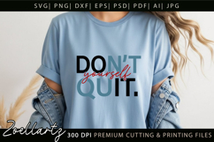 Do It Yourself T-shirt Inspirational Motivational Quote SVG Product Image 3