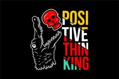 Positive Thinking - T Shirt Design Product Image 2