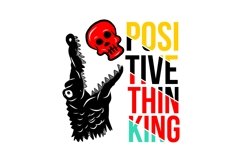 Positive Thinking - T Shirt Design Product Image 3
