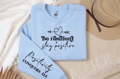 Be Resilient Sleeve SVG, Positivity SVG Design Product Image 3