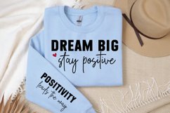 Dream Big Sleeve SVG, Positivity SVG Design Product Image 3