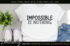 Positive Inspirational Quote SVG Motivational T-shirt Design Product Image 6