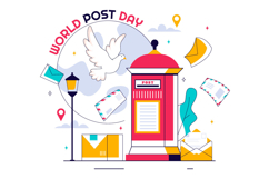 11 World Post Day Illustration Product Image 5