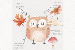 Autumn animals clipart, Fall clipart, instant download PNG Product Image 3