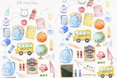 Back to school bundles set clipart instant download PNG file Product Image 2