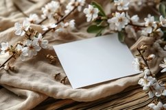 Post card Mockup with dried Flowers Product Image 2