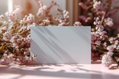 Post card Mockup with dried Flowers Product Image 2