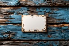 Post Card Mockup Flatlay On the rustic wooden table Product Image 2