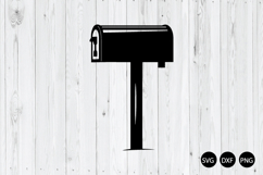 Post Mailbox SVG, Mailbox Silhouette SVG Product Image 1