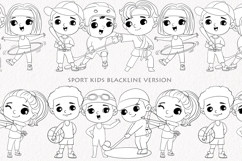 Sport Kids set 1, Kids Sport clipart Product Image 2