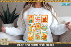Fall Nurse Postage Stamps is a professional design that is available at 300dpi PNG to use for Sublimation, iron-on transfer, DTG Printing and normal printing.