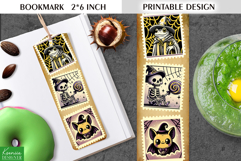 Vintage Halloween Printable Bookmark|Postage Stamp Product Image 1