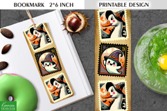 Vintage Halloween Printable Bookmark|Postage Stamp Product Image 1