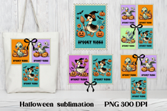 Halloween goose clipart PNG | Halloween postage stamp PNG Product Image 1