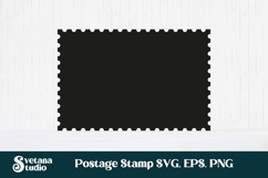 Postage stamp SVG design, postage stamp silhouette cut file Product Image 1