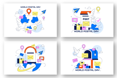10 World Postal Day Illustration Product Image 2