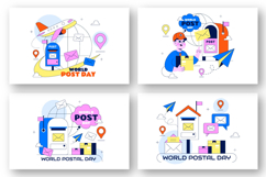 10 World Postal Day Illustration Product Image 3